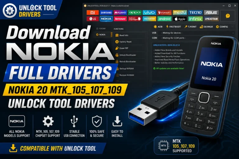 Download Nokia Full Drivers-Nokia 20 MTK_105_107_109 Unlock Tool Drivers