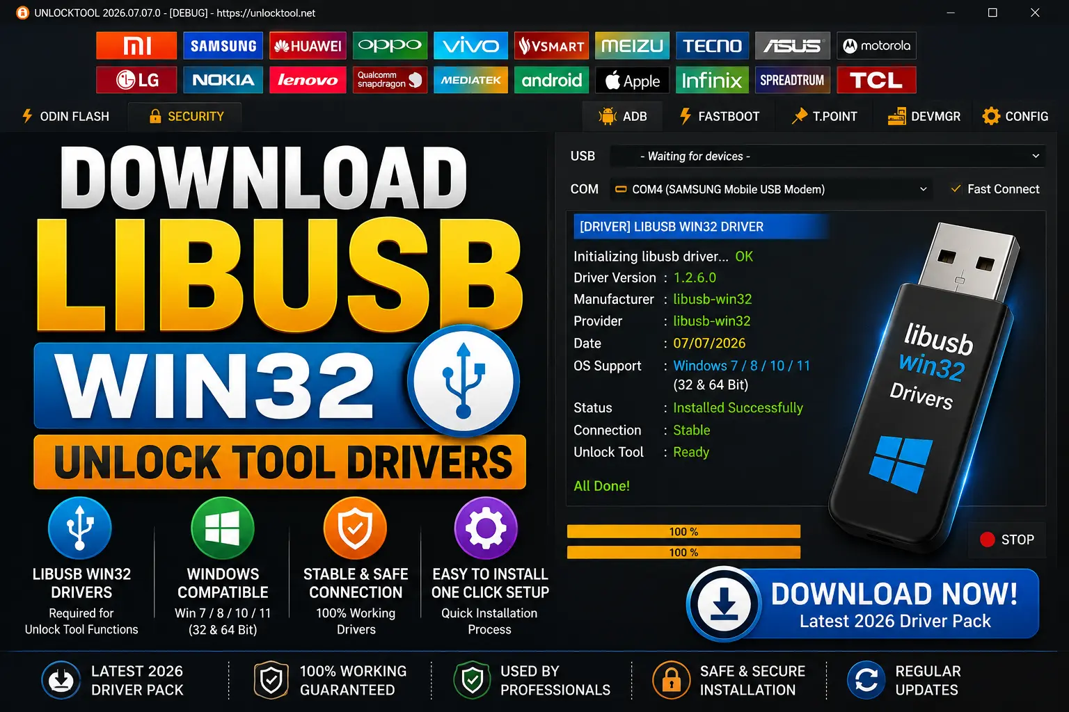 Download libusb win32 Unlock Tool Drivers