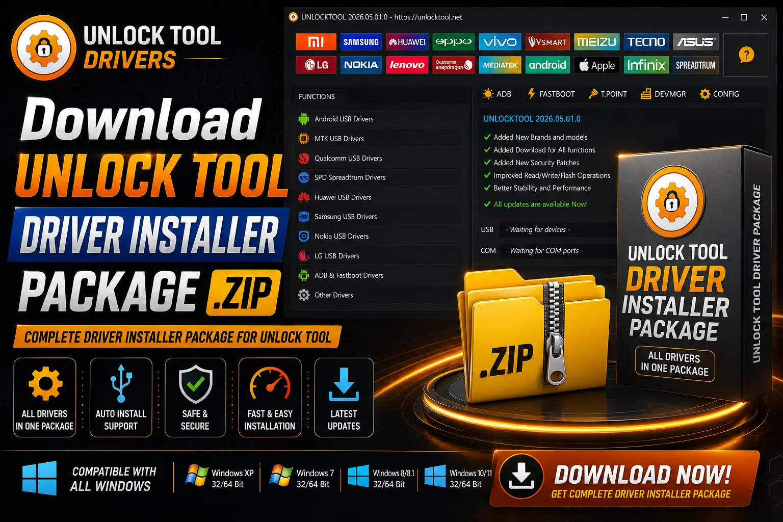 Unlock Tool Driver Installer Package
