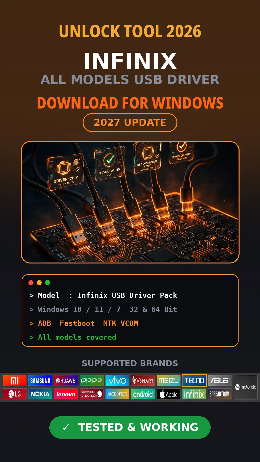 Infinix USB Driver Download for Windows Latest Update 2027