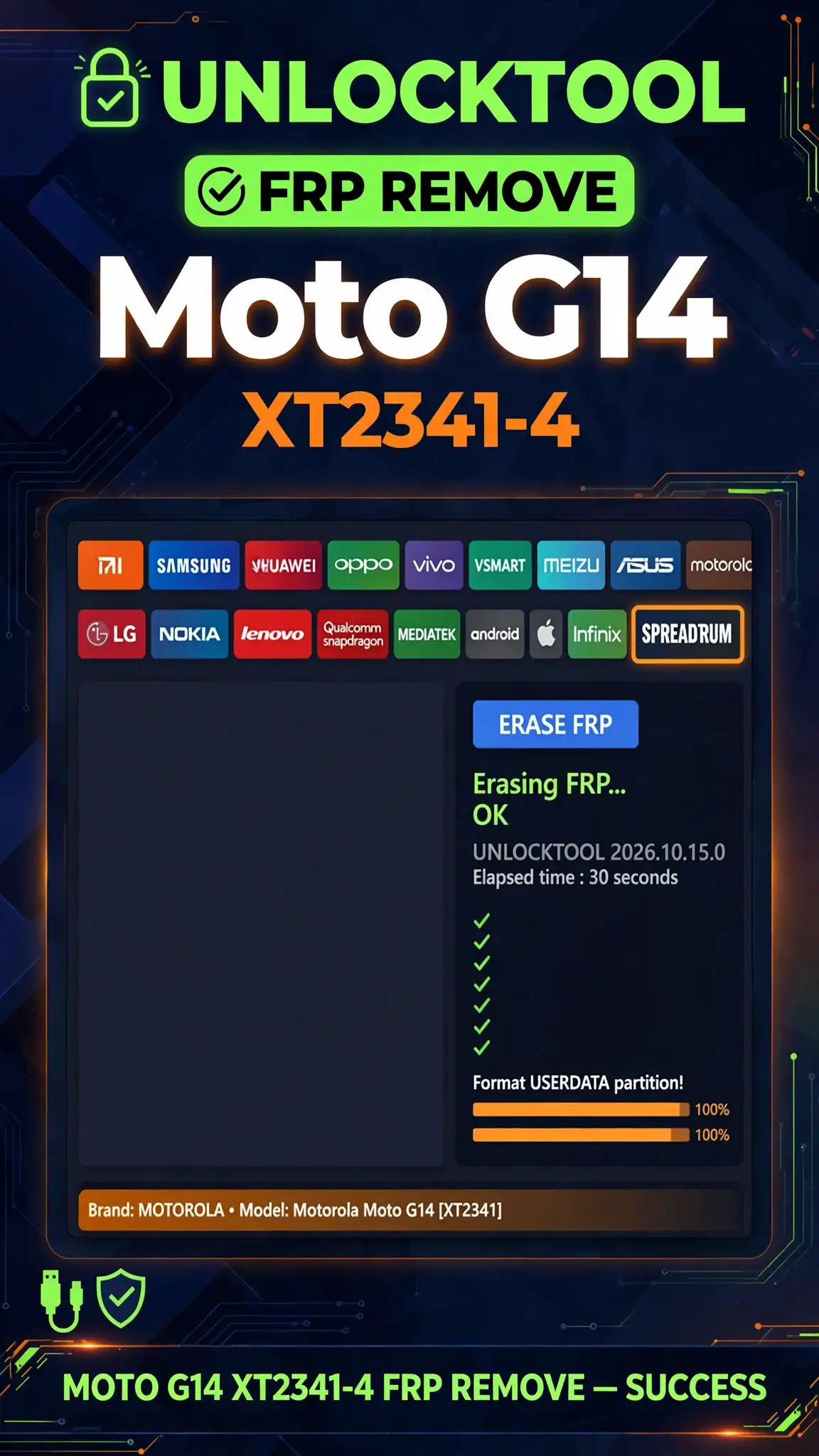 Unlock Tool-MOTO G-14 XT2341-4 FRP Remove